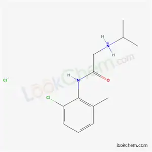 Molecular Structure of 77966-61-1 (N-{2-[(2-chloro-6-methylphenyl)amino]-2-oxoethyl}propan-2-aminium chloride)