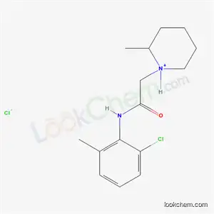Molecular Structure of 77966-63-3 (1-{2-[(2-chloro-6-methylphenyl)amino]-2-oxoethyl}-2-methylpiperidinium chloride)