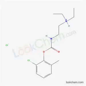 Molecular Structure of 77985-23-0 (2-{[(2-chloro-6-methylphenoxy)carbonyl]amino}-N,N-diethylethanaminium chloride)