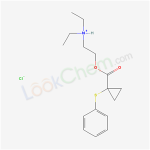 84245-04-5,N,N-diethyl-2-({[1-(phenylsulfanyl)cyclopropyl]carbonyl}oxy)ethanaminium chloride,