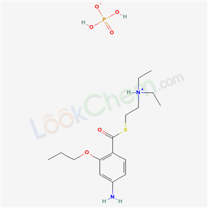 2-(4-amino-2-propoxybenzoyl)sulfanylethyl-diethylazanium; dihydrogenphosphate