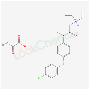 [2-[4-(4-chlorophenyl)sulfanyl-N-methylanilino]-2-oxoethyl]-diethylazanium; 2-hydroxy-2-oxoacetate