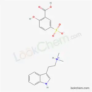Molecular Structure of 101831-88-3 (2-(1H-indol-3-yl)-N,N-dimethylethanaminium 3-carboxy-4-hydroxybenzenesulfonate)