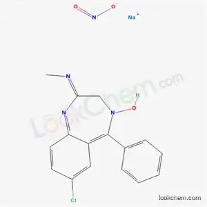 Molecular Structure of 104639-49-8 (sodium nitrite (2Z)-7-chloro-2-(methylimino)-5-phenyl-2,3-dihydro-4H-1,4-benzodiazepin-4-ol (1:1:1))
