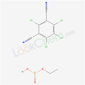 Molecular Structure of 100756-23-8 (ethoxy-hydroxy-oxo-phosphanium; 2,4,5,6-tetrachlorobenzene-1,3-dicarbonitrile)