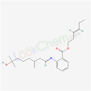 (Z)-3-Hexenyl 2-((7-hydroxy-3,7-dimethyloctylidene)amino)benzoate