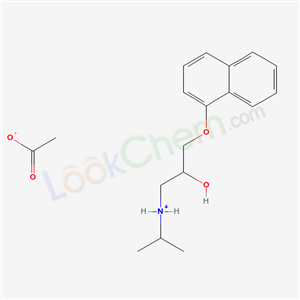 93982-03-7,(2-hydroxy-3-naphthalen-1-yloxy-propyl)-propan-2-yl-azanium acetate,[2-hydroxy-3-(naphthyloxy)propyl]isopropylammonium acetate