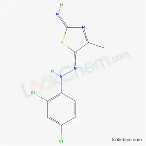 Molecular Structure of 33174-98-0 ((2E)-5-[(2,4-dichlorophenyl)hydrazono]-4-methyl-1,3-thiazol-2(5H)-imine)