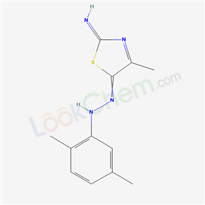 33175-03-0,(2E)-5-[(2,5-dimethylphenyl)hydrazono]-4-methyl-1,3-thiazol-2(5H)-imine,