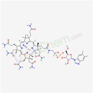 Molecular Structure of 18195-32-9 (Vitamin B12-58Co)