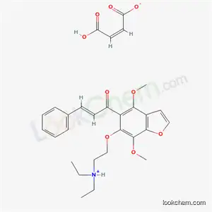 6-(2-Diethylaminoethoxy)-4,7-dimethoxy-5-cinnamoylbenzofuran maleate