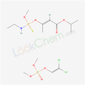 2,2-dichloroethenyl dimethyl phosphate,propan-2-yl (E)-3-[ethylamino(methoxy)phosphinothioyl]oxybut-2-enoate
