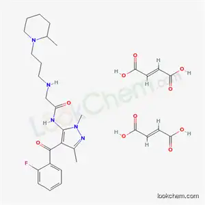 Molecular Structure of 85723-21-3 (but-2-enedioic acid: N-[4-(2-fluorobenzoyl)-2,5-dimethyl-pyrazol-3-yl] -2-[3-(2-methyl-1-piperidyl)propylamino]acetamide)