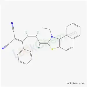 Molecular Structure of 58471-77-5 (2-[4-(1-Ethylnaphtho[1,2-d]thiazol-2(1H)-ylidene)-1-phenyl-2-butenylidene]propanedinitrile)