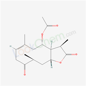 75911-34-1,(3R,3aS,4S,6E,10S,11aR)-4-Acetoxy-3a,5,8,10,11,11a-hexahydro-3,6,10-trimethylcyclodeca[b]furan-2,9(3H,4H)-dione,Cyclodeca(b)furan-2,9(3H,4H)-dione,4-(acetyloxy)-3a,5,8,10,11,11a-hexahydro-3,6,10-trimethyl-,(3R,3aS,4S,6E,10S,11aR);