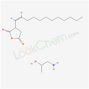 68515-72-0,2,5-Furandione, dihydro-3-(tetrapropenyl)-, reaction products withisopropanolamine,