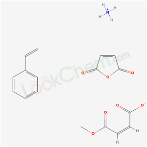 34828-50-7,2-Butenedioic acid (Z)-, monomethyl ester, polymer with ethenylbenzene and 2,5-furandione, ammonium salt,2-Butenedioic acid (Z)-, monomethyl ester, polymer with ethenylbenzene and 2,5-furandione, ammonium salt