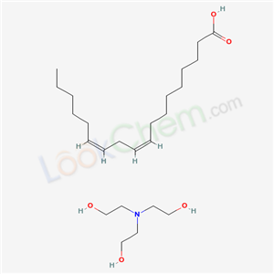 67674-19-5,TRIETHANOLAMINE LINOLEATE,(9Z,12Z)-Octadeca-9,12-dienoic acid,compound with 2,2',2''-nitrilotriethanol (1:1);Linoleic acid,triethanolamine salt;9,12-Octadecadienoic acid (9Z,12Z)-,compd. with 2,2',2''-nitrilotris(ethanol) (1:1);EINECS 266-858-5;AC1O5VTT;