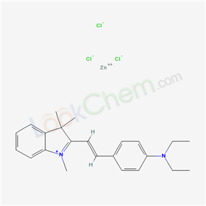 3H-Indolium, 2-(2-(4-(diethylamino)phenyl)ethenyl)-1,3,3-trimethyl-, trichlorozincate(1-)