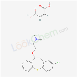 ethylamine, 2-((2-chloro-10,11-dihydrodibenzo[b,f]thiepin-10-yl)oxy)-N,N-dimethyl-, maleate