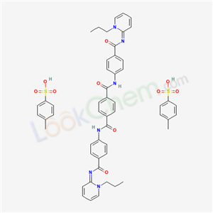 19056-14-5,N,N-bis[4-[(E)-(1-propylpyridin-2-ylidene)carbamoyl]phenyl]benzene-1,4-dicarboxamide; 4-methylbenzenesulfonic acid,