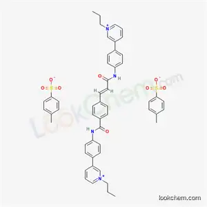 Molecular Structure of 19060-40-3 (3-{4-[({4-[(1E)-3-oxo-3-{[4-(1-propylpyridinium-3-yl)phenyl]amino}prop-1-en-1-yl]phenyl}carbonyl)amino]phenyl}-1-propylpyridinium bis(4-methylbenzenesulfonate))