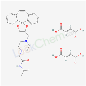 40536-32-1,Spiro(5H-dibenzo(a,d)cycloheptene-5,2-(1,3)dioxolane), 4-(4-(isopropylcarbamoylmethyl)piperazinyl)methyl-, dimaleate,
