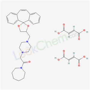 4'-((4-(HEXAHYDRO-1H-AZEPIN-1-YL)CARBONYLMETHYL)PIPERAZINYL)METHYLSPIRO(5H-DIBENZO(A,D)CYCLOHEPTENE- 5,2'-(1',3')DIOXOLANE) DIMALEATE