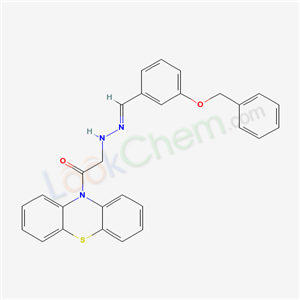 66786-24-1,10-((((3-(Phenylmethoxy)phenyl)methylene)hydrazino)acetyl)-10H-phenoth iazine,