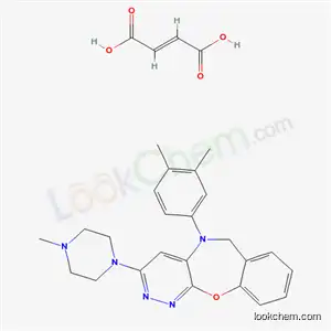 Molecular Structure of 70301-68-7 (5-(3,4-dimethylphenyl)-3-(4-methylpiperazin-1-yl)-5,6-dihydropyridazino[3,4-b][1,4]benzoxazepine (2E)-but-2-enedioate)