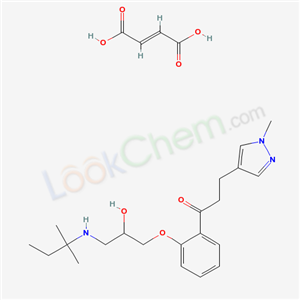 98707-77-8,1-(2-{3-[(1,1-dimethylpropyl)amino]-2-hydroxypropoxy}phenyl)-3-(1-methyl-1H-pyrazol-4-yl)propan-1-one (2E)-but-2-enedioate (salt),