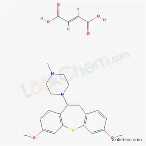Molecular Structure of 80709-63-3 (1-(10,11-Dihydro-3,7-dimethoxydibenzo(b,f)thiepin-10-yl)-4-methylpiper azine maleate)