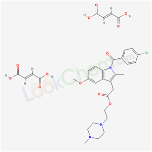 135804-46-5,2-(4-methylpiperazin-1-yl)ethyl {1-[(4-chlorophenyl)carbonyl]-5-methoxy-2-methyl-1H-indol-3-yl}acetate di[(2E)-but-2-enedioate],