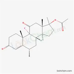 Androst-4-ene-3,11-dione, 9-fluoro-17beta-hydroxy-6alpha,17-dimethyl-, acetate