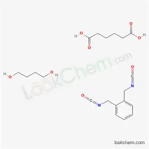 Molecular Structure of 52738-38-2 (Hexanedioic acid, polymer with bis(isocyanatomethyl)benzene and 1,4-butanediol)