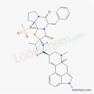 Molecular Structure of 57884-92-1 (5'alpha-benzyl-12'-hydroxy-2'-isopropylergotaman-3',6',18-trione methanesulphonate)