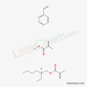 Molecular Structure of 60163-90-8 (Styrene, methyl methacrylate, 2-ethylhexyl methacrylate polymer)