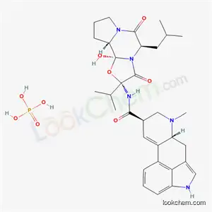 Molecular Structure of 6045-63-2 (12'-hydroxy-5'alpha-isobutyl-2'-isopropylergotaman-3',6',18-trione phosphate)