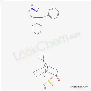 Molecular Structure of 61791-79-5 ((2-Hydroxy-1-methyl-2,3-diphenylpropyl)ammonium (1S)-2-oxobornane-10-sulphonate)