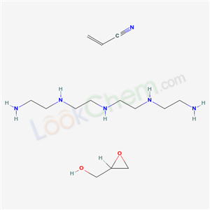 Acrylonitrile, glycidol, tetraethylenepentamine reaction product