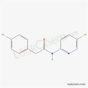 Molecular Structure of 6233-31-4 (2-(4-chlorophenyl)-N-(5-chloropyridin-2-yl)acetamide)