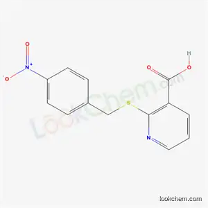 Molecular Structure of 5625-60-5 (2-[(4-nitrophenyl)methylsulfanyl]pyridine-3-carboxylic acid)