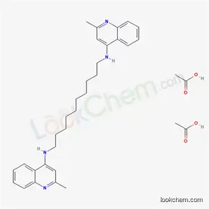 N,N'-decane-1,10-diylbis(2-methylquinolin-4-ammonium) diacetate