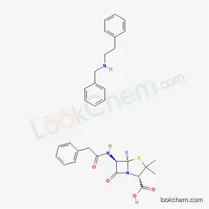 Molecular Structure of 751-84-8 (benethamine penicillin)