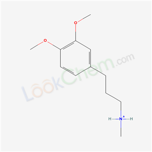 57010-78-3,3-(3,4-dimethoxyphenyl)propyl-methyl-azanium,
