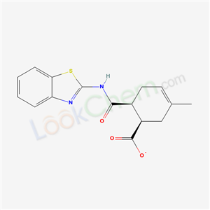 332410-15-8,6-(BENZOTHIAZOL-2-YLCARBAMOYL)-3-METHYL-CYCLOHEX-3-ENECARBOXYLIC ACID,HMS1673L04;6-(N-benzothiazol-2-ylcarbamoyl)-3-methylcyclohex-3-enecarboxylic acid;6-(Benzothiazol-2-ylcarbamoyl)-3-methyl-cyclohex-3-enecarboxylic acid;