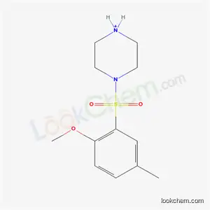 Molecular Structure of 436099-67-1 (1-(2-METHOXY-5-METHYL-BENZENESULFONYL)-PIPERAZINE)
