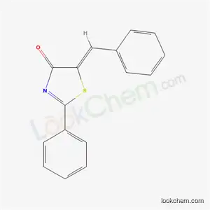 Molecular Structure of 5225-10-5 ((5Z)-5-benzylidene-2-phenyl-1,3-thiazol-4(5H)-one)