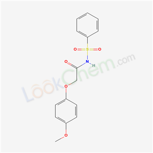 5617-08-3,2-(4-methoxyphenoxy)-N-(phenylsulfonyl)acetamide,