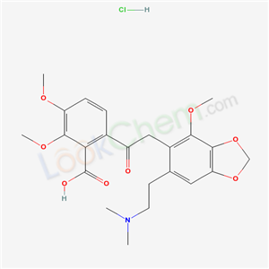 6-[2-[6-(2-dimethylaminoethyl)-4-methoxy-benzo[1,3]dioxol-5-yl]acetyl]-2,3-dimethoxy-benzoic acid